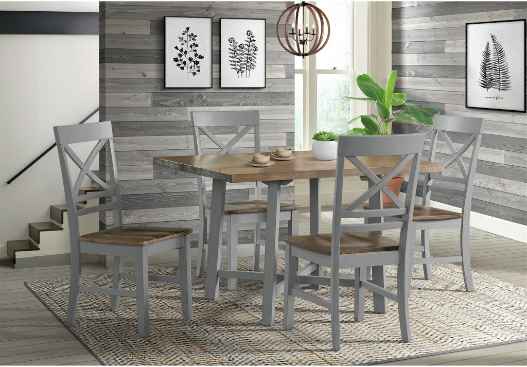 EL PASO 5pc. Dining Set (Gray/Espresso)