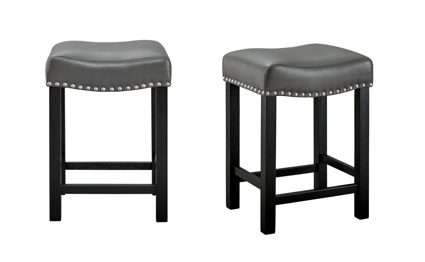 Aspen Gray PU Counter Stool