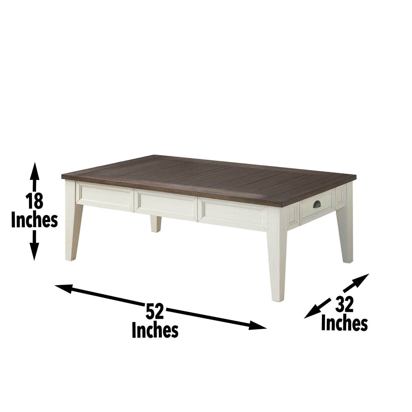Cayla Cocktail Table Dark Oak/