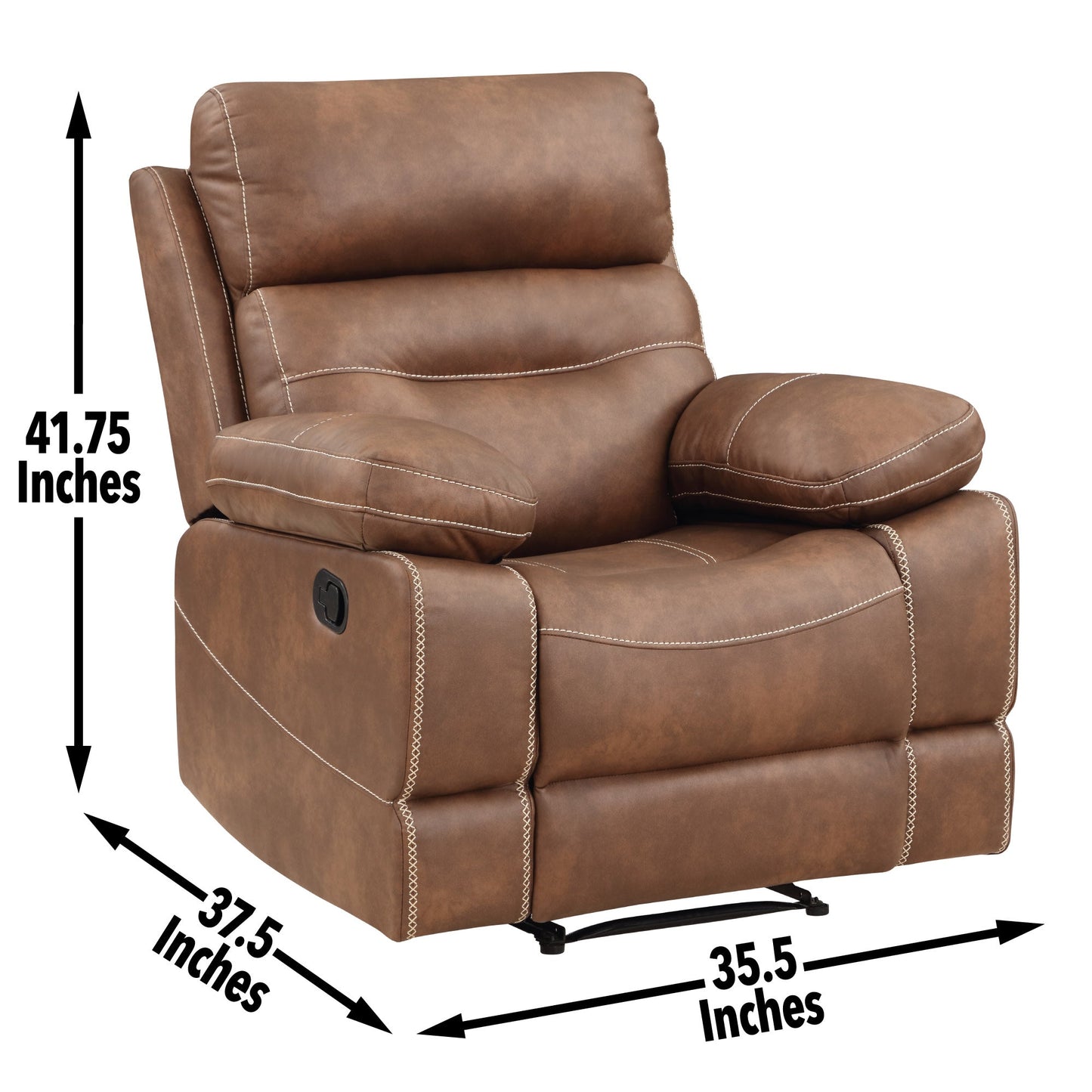 Rudger Brown Manual Recliner Chair