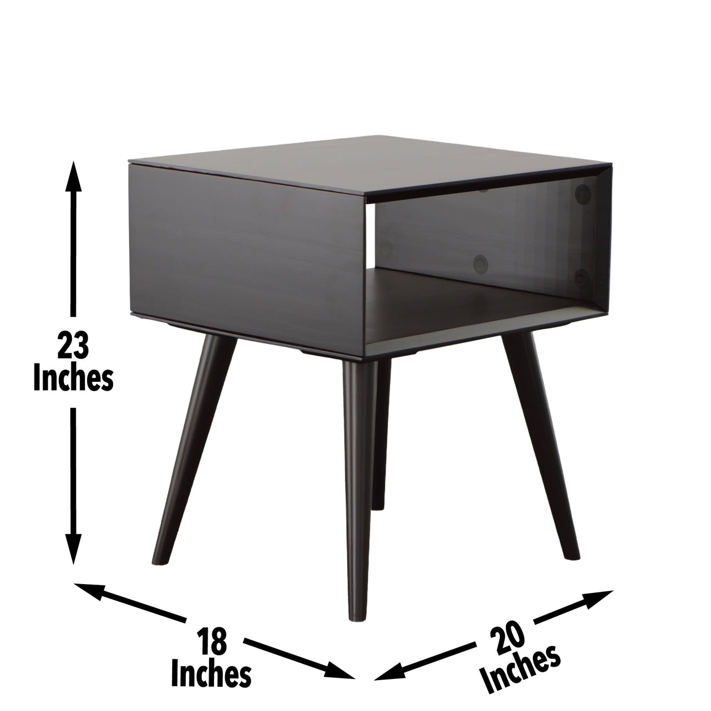 Elin Black Occasional 3pc Flat Pack