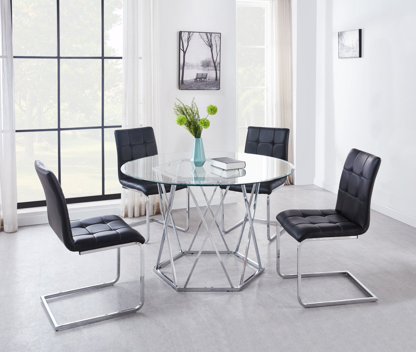 Escondido 5pc Dining Set-Black