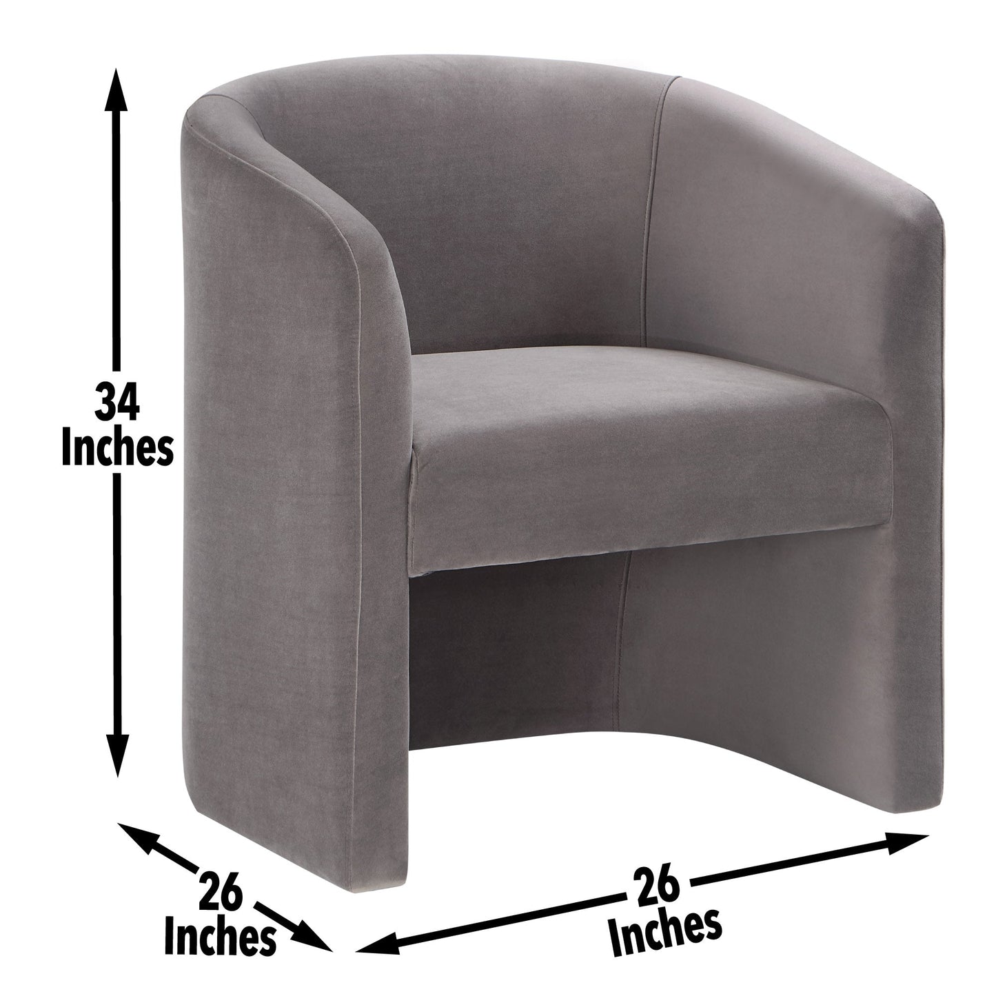Iris Upholstered Dining/Accent Chr Fog