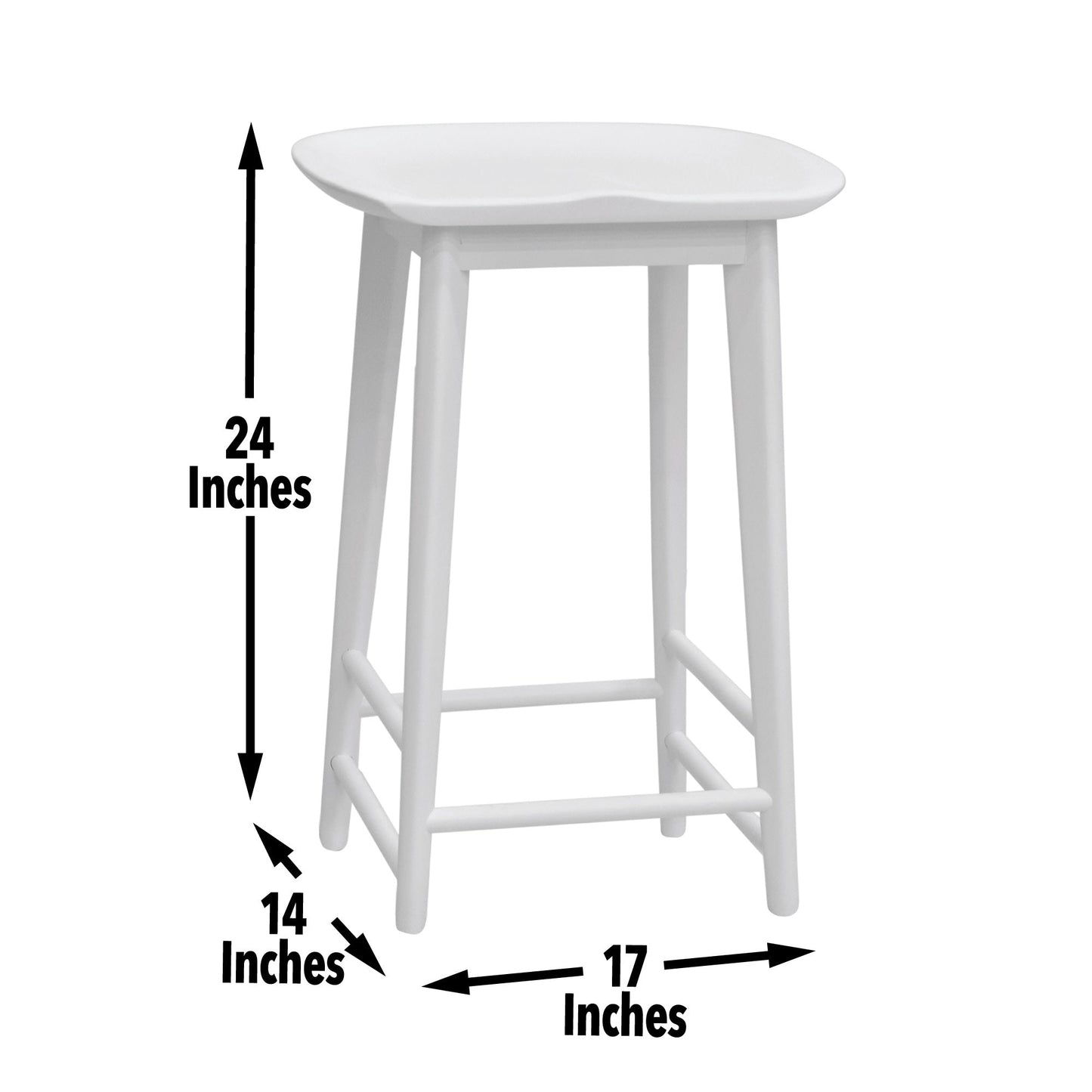 Hilton Counter Stool White