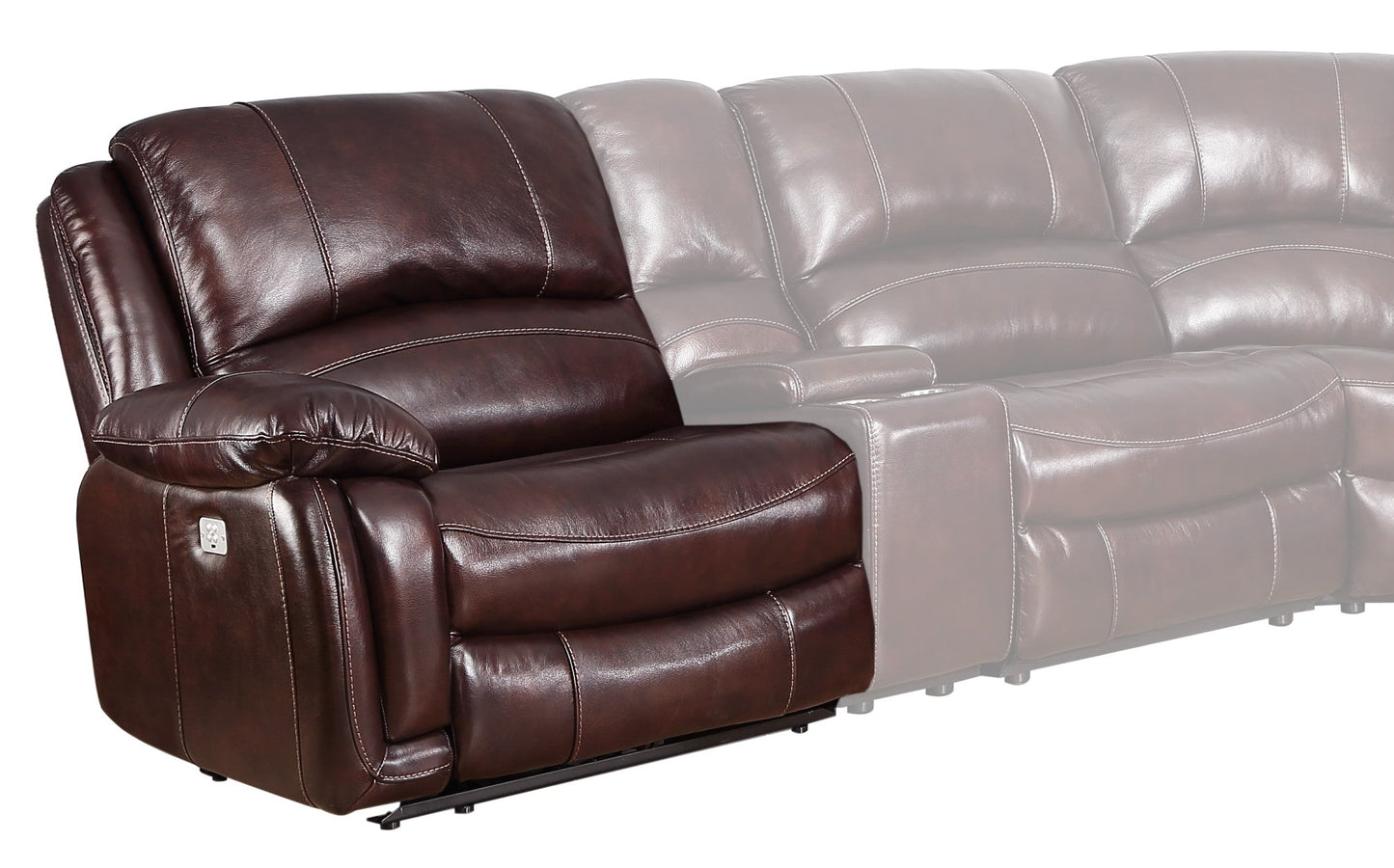 Denver Brown Sectional RAF P/P Recliner