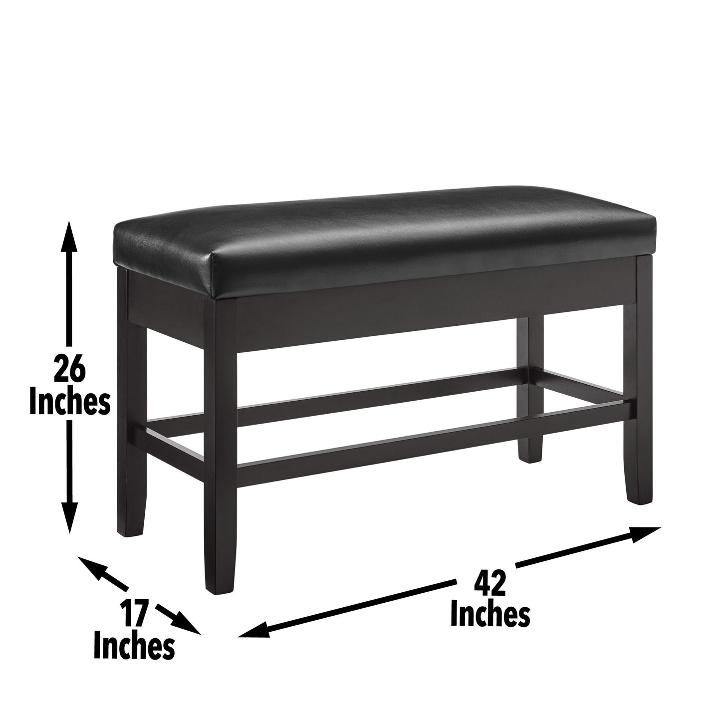 Carrara BlackPU Storage Counter