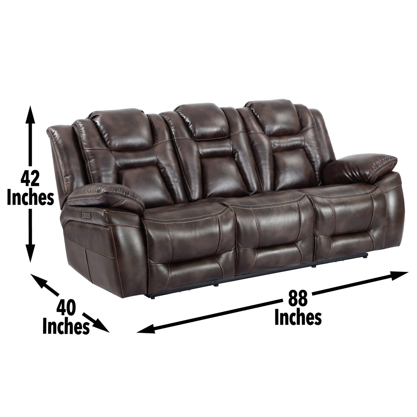 Oportuna P/P Sofa w/ Drp Dwn w/
