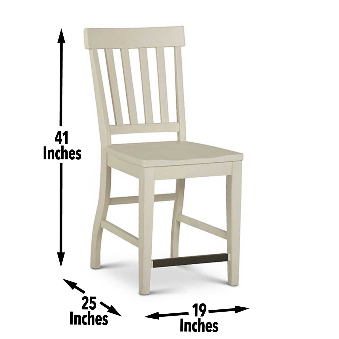 Cayla Counter Chair White