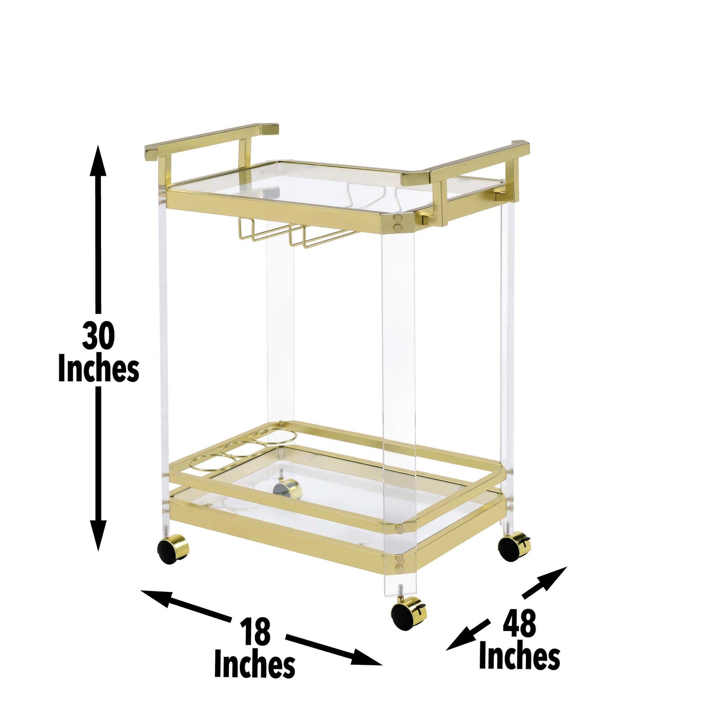 Aerin Server Cart w/Casters