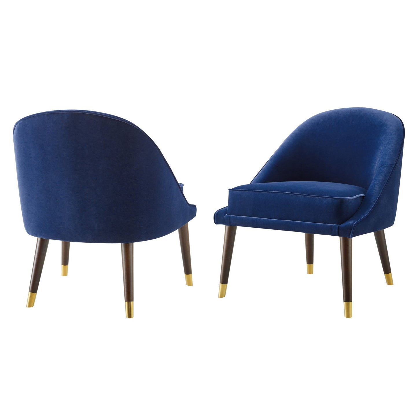 Avalon Velvet Accent Chair Navy