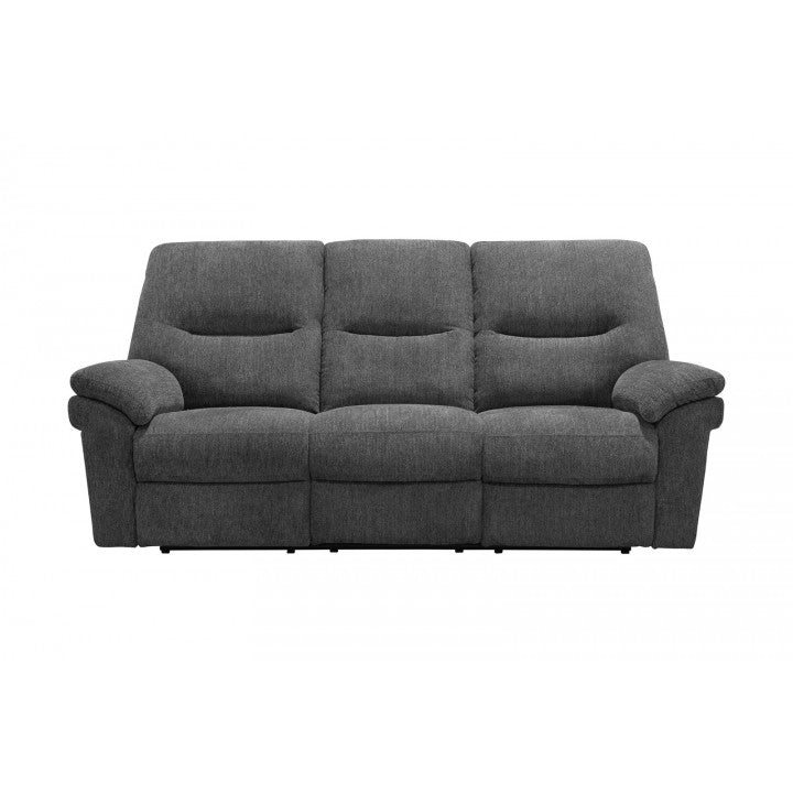 Bryant Ruffles Coal Power Reclining Sofa
