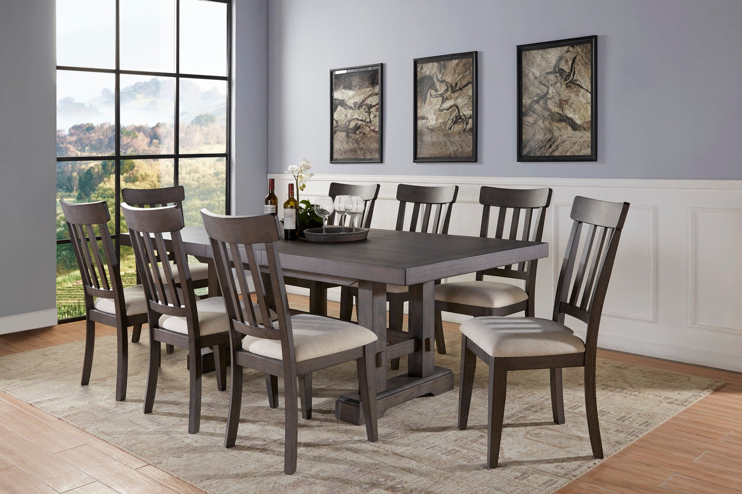 Napa Dusty Cedar 9PC Dining Set