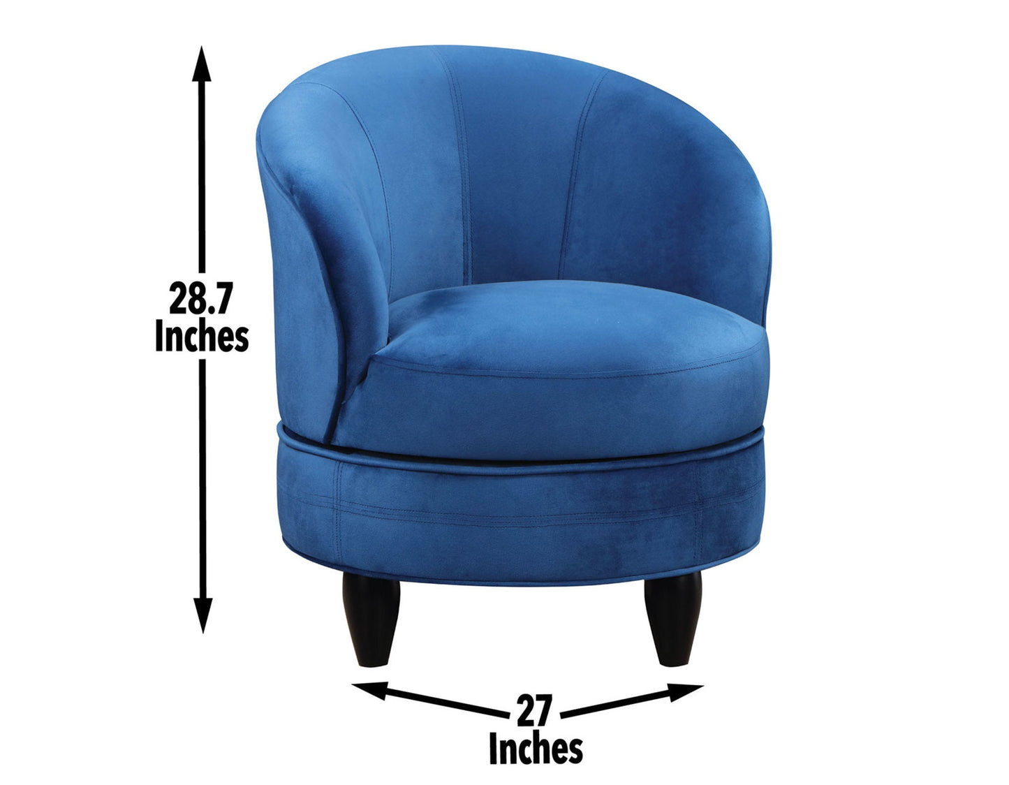 Sophia Accent Chair Blue Velvet