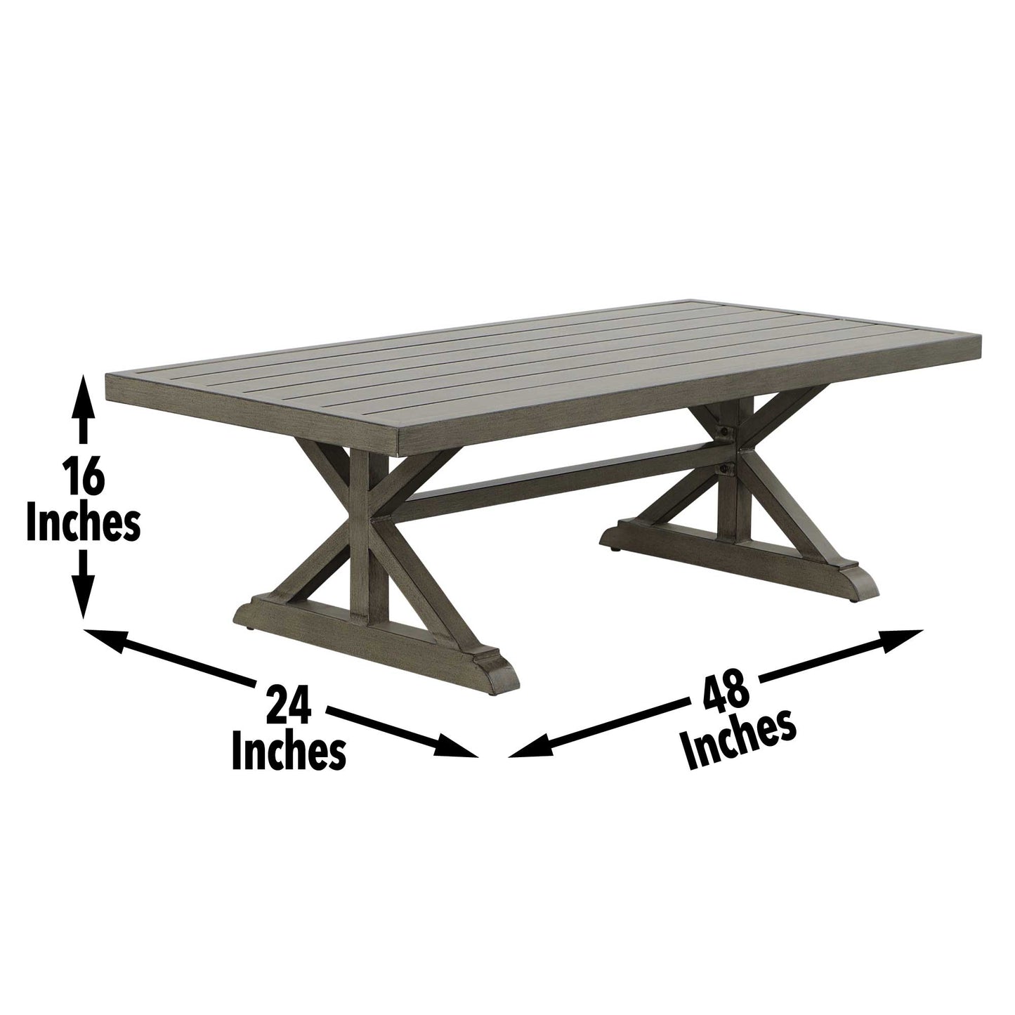 Jones Aluminum Coffee Table