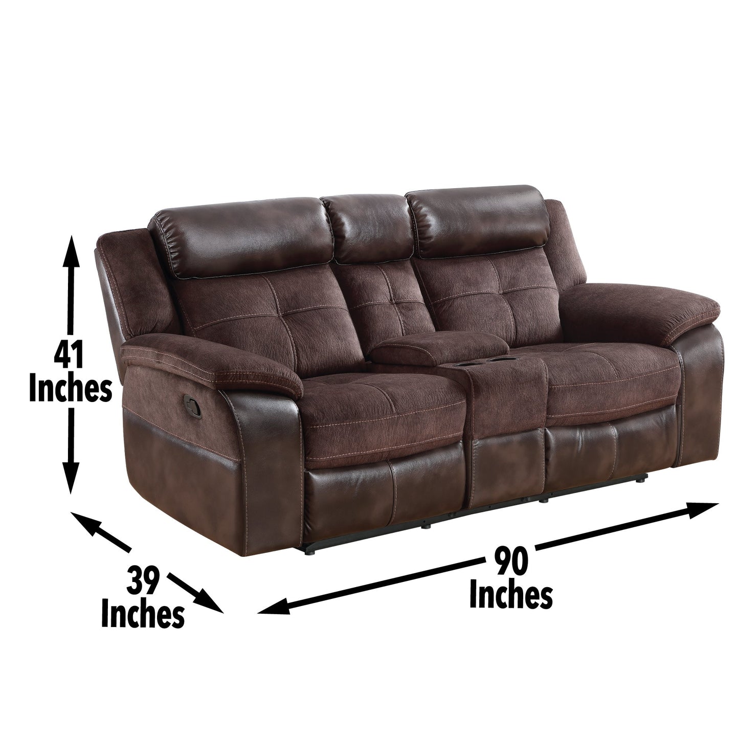 Pueblo Manual Recliner Console