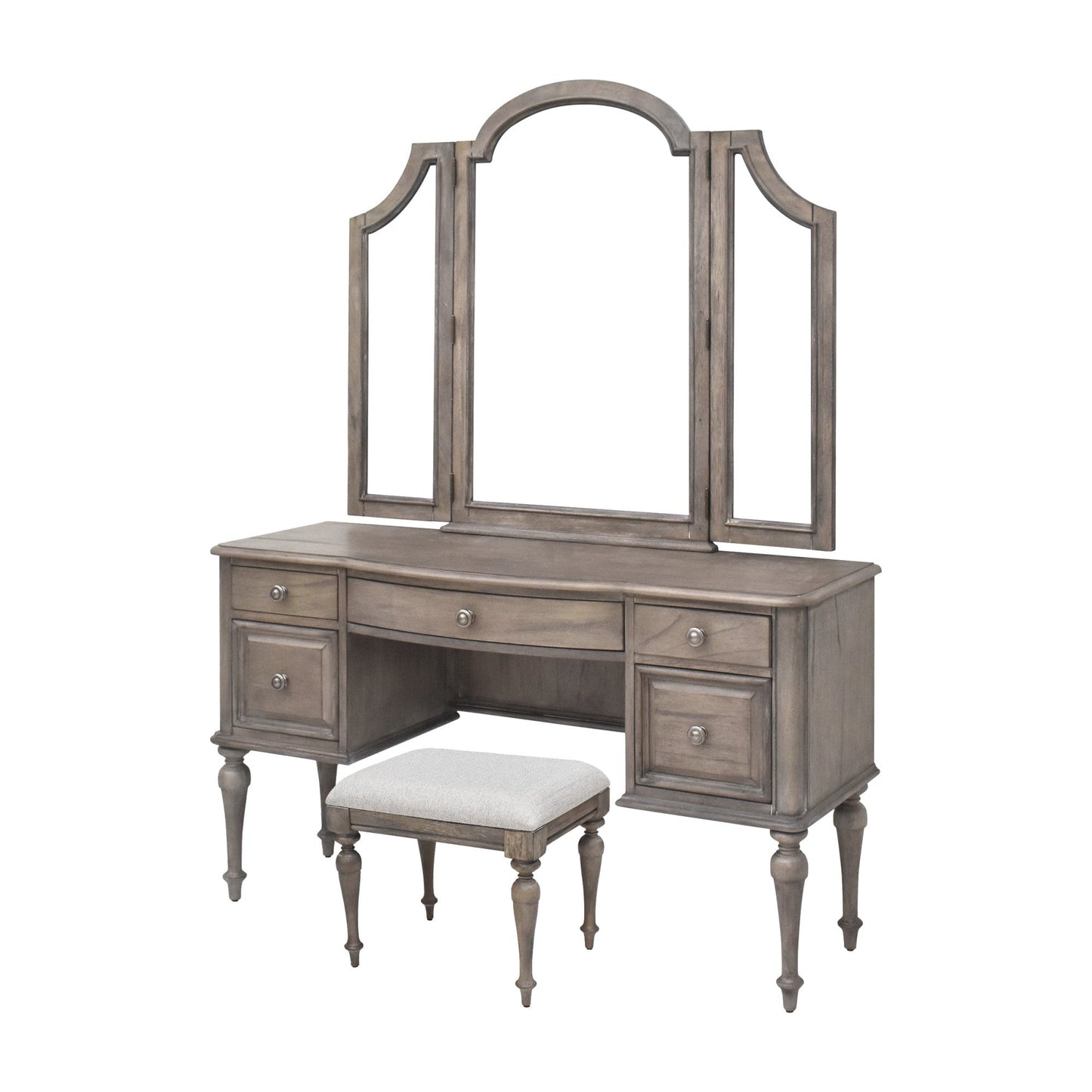 Highland Park Driftwood Vanity/Mirror/Bench