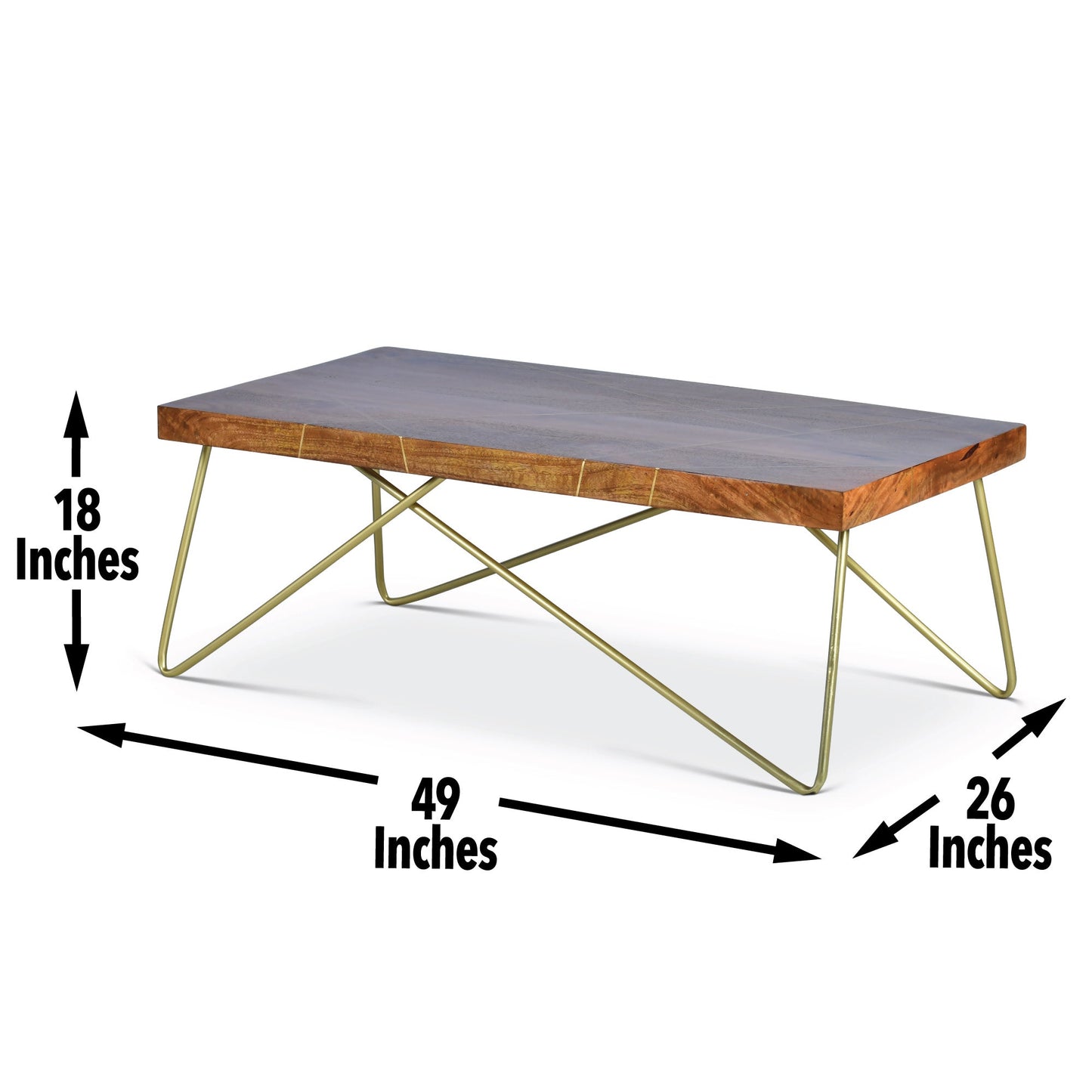 Walter Brass Inlay Cocktail Tbl