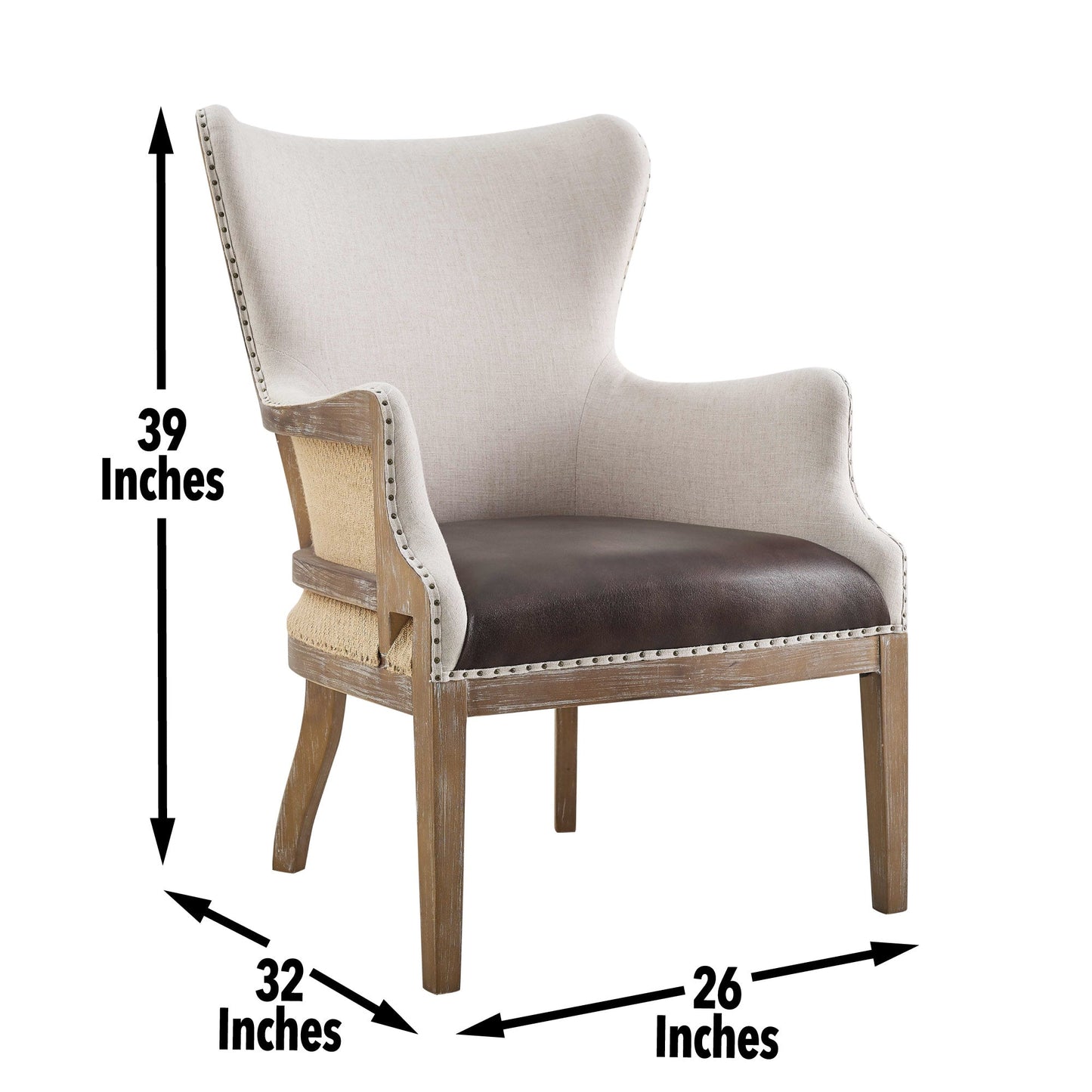 George Two Tone Wingback Accent