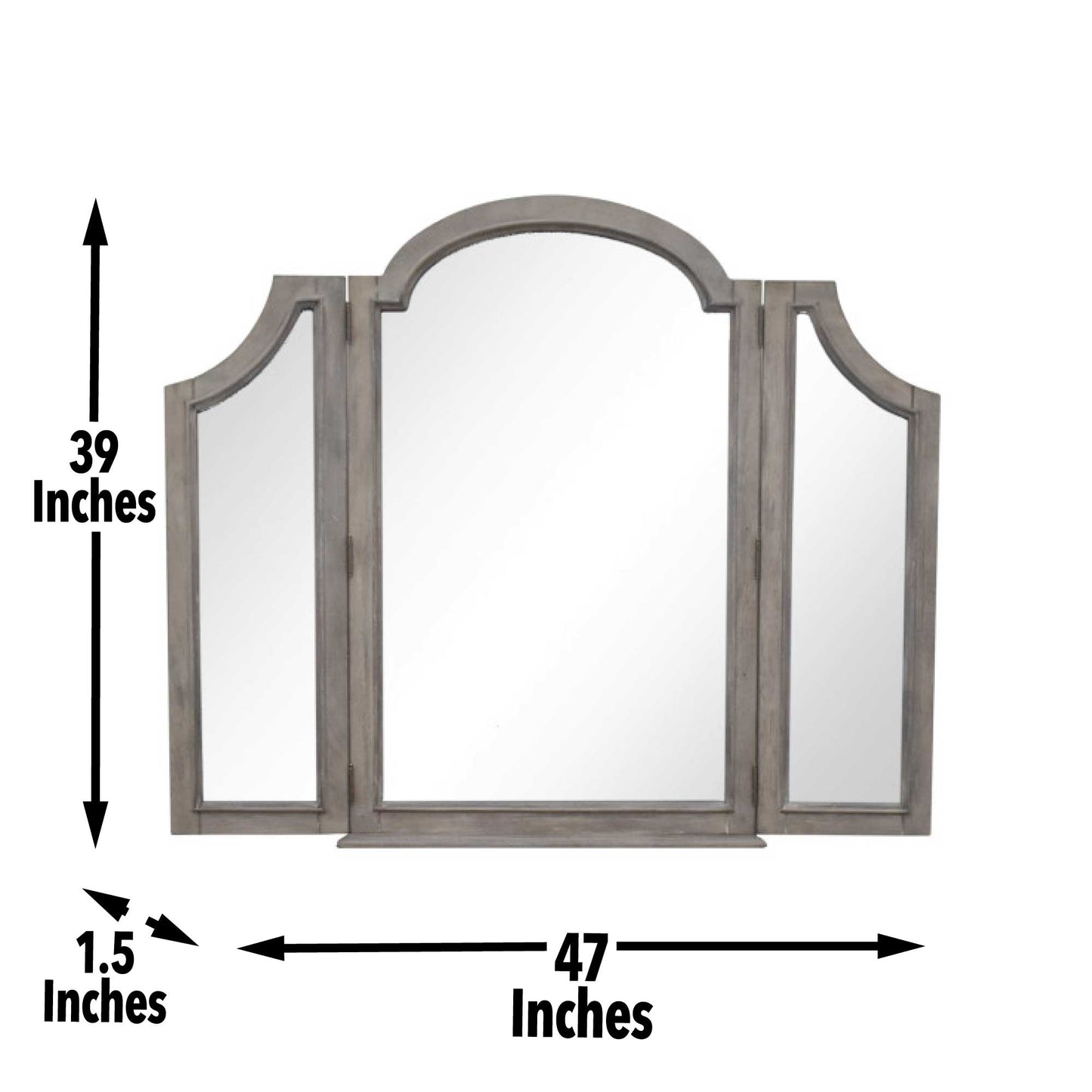 Highland Park Driftwood Vanity Mirror