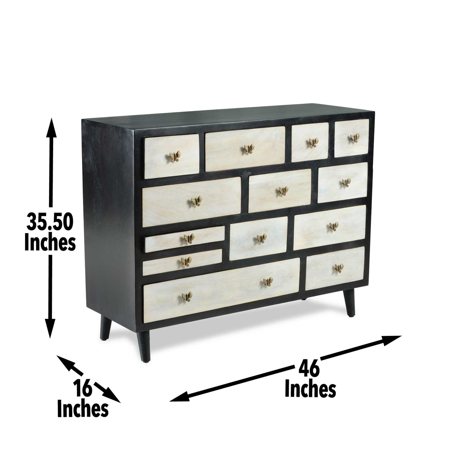 Papillon 13 Drawers Sideboard