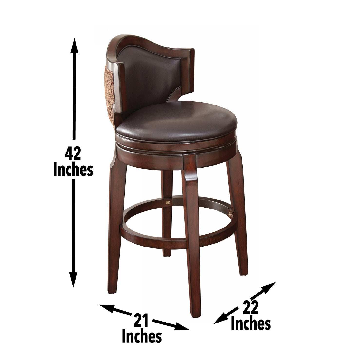 Jasper Bar Chair 21"x22"x42"