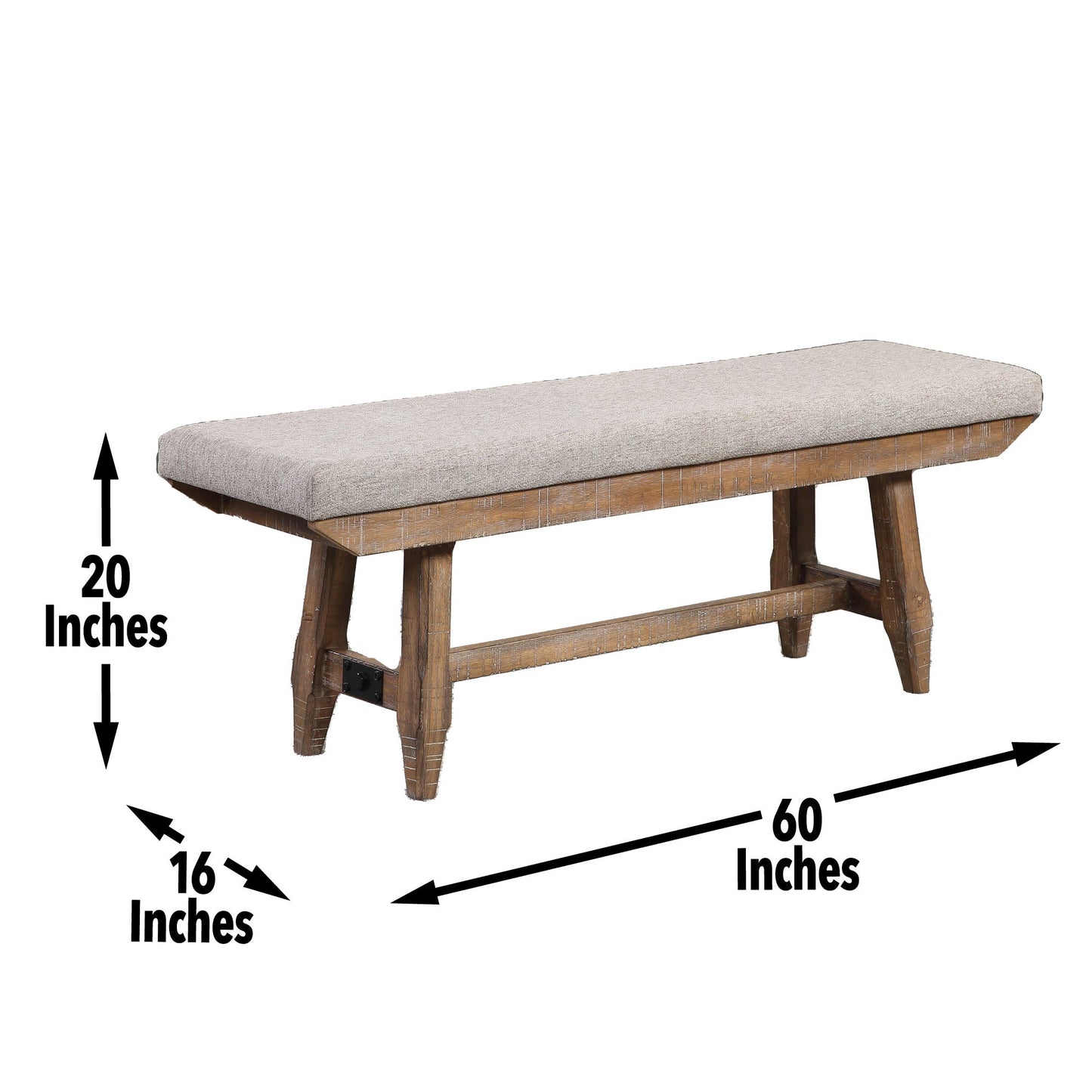 Riverdale Driftwood Bench