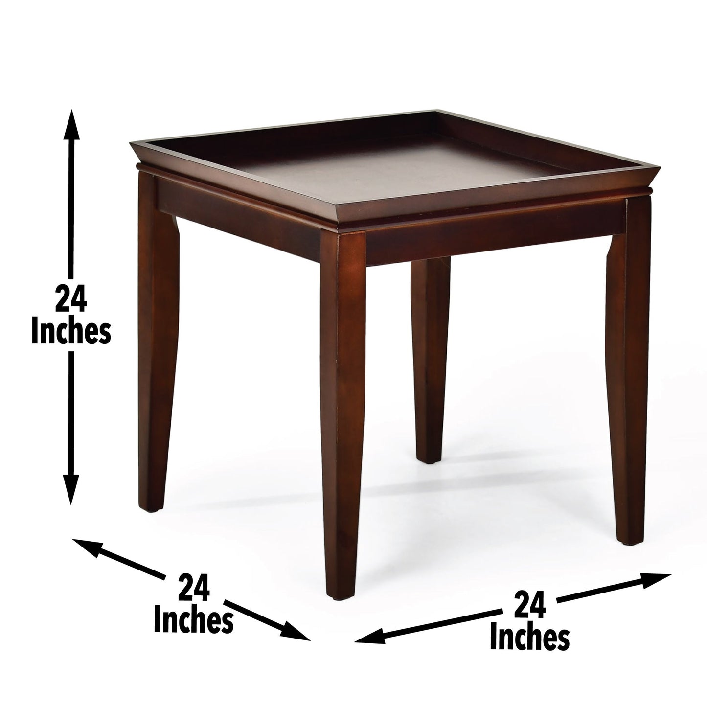 Clemson End Table 24"x24"x24"
