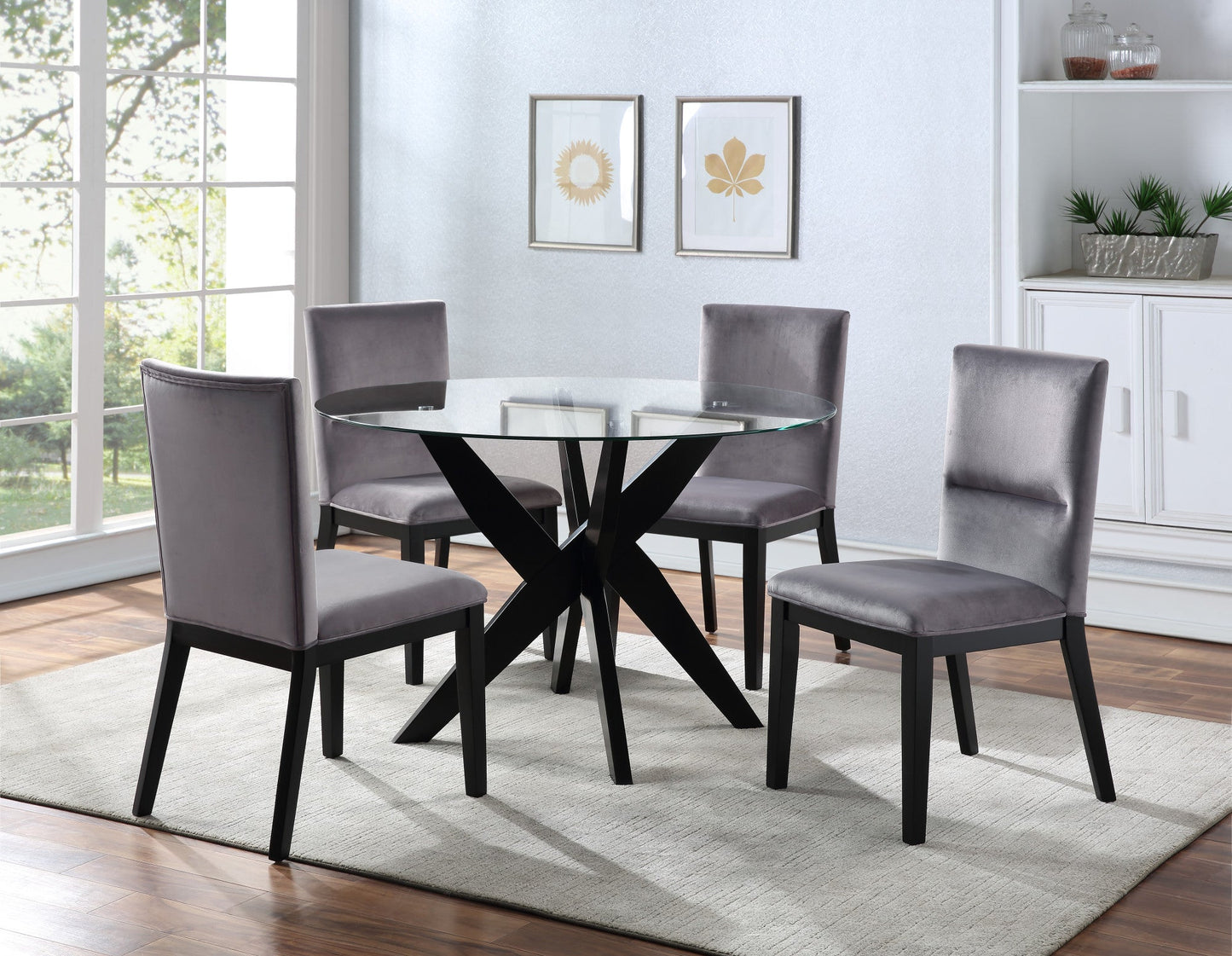 Amalie Clear Tempered Glass Top
