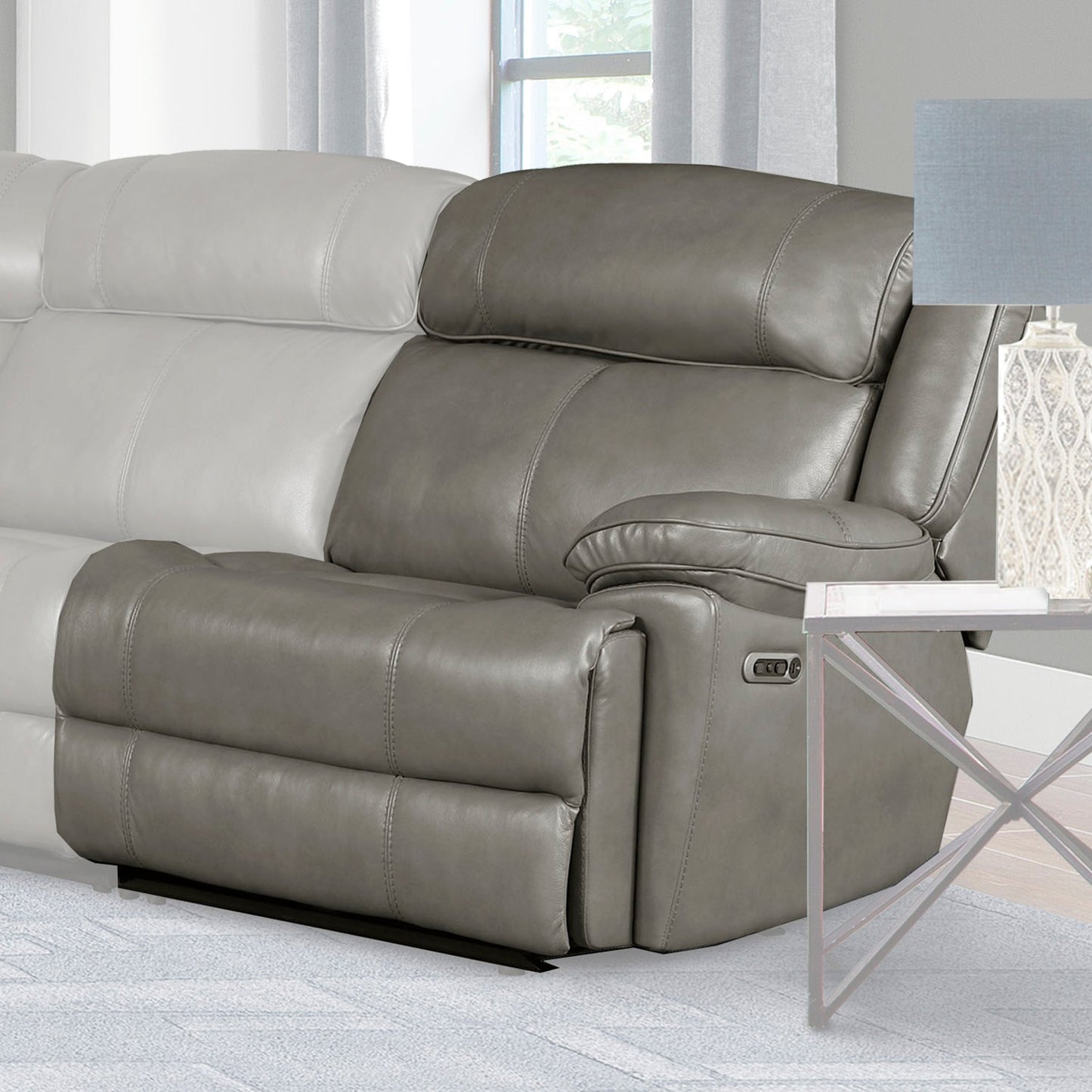 Eclipse Florence Heron Sectional Power Sectional Right Arm Facing Recliner