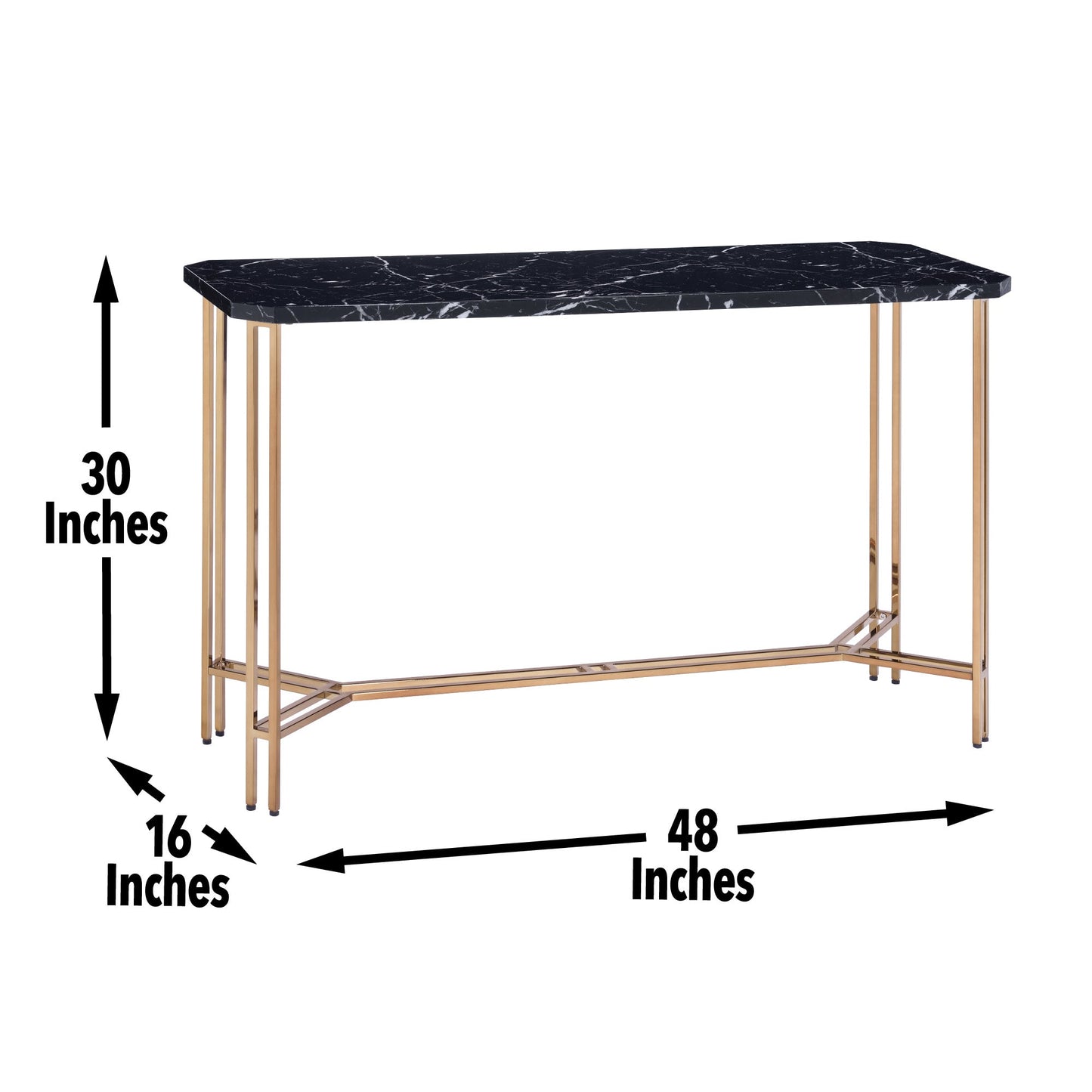 Daxton Faux Marble Top Sofa