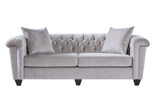 22900 - Lush Silver Sofa