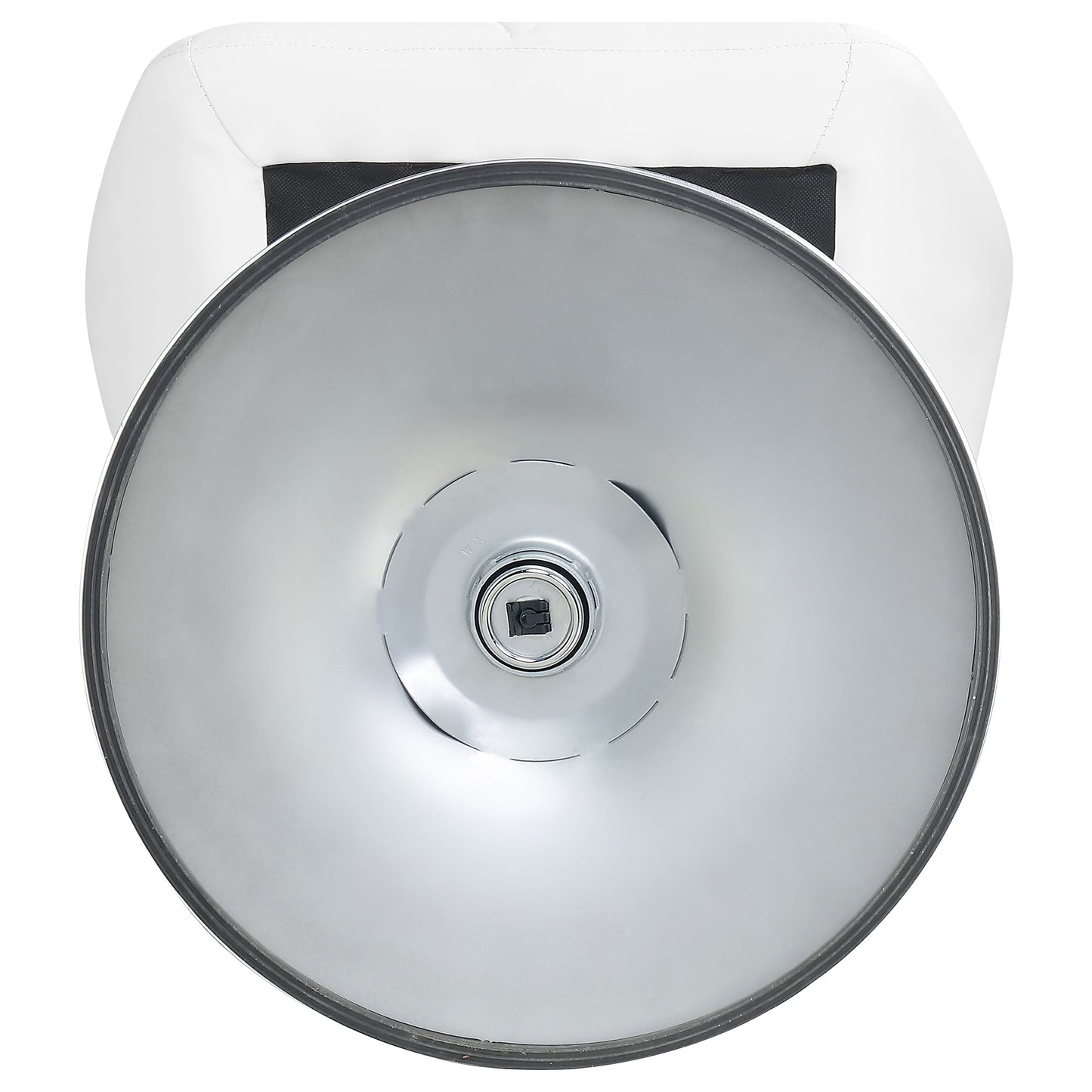 Berrington AdjusTable Bar Stools Chrome and White (Set of 2)