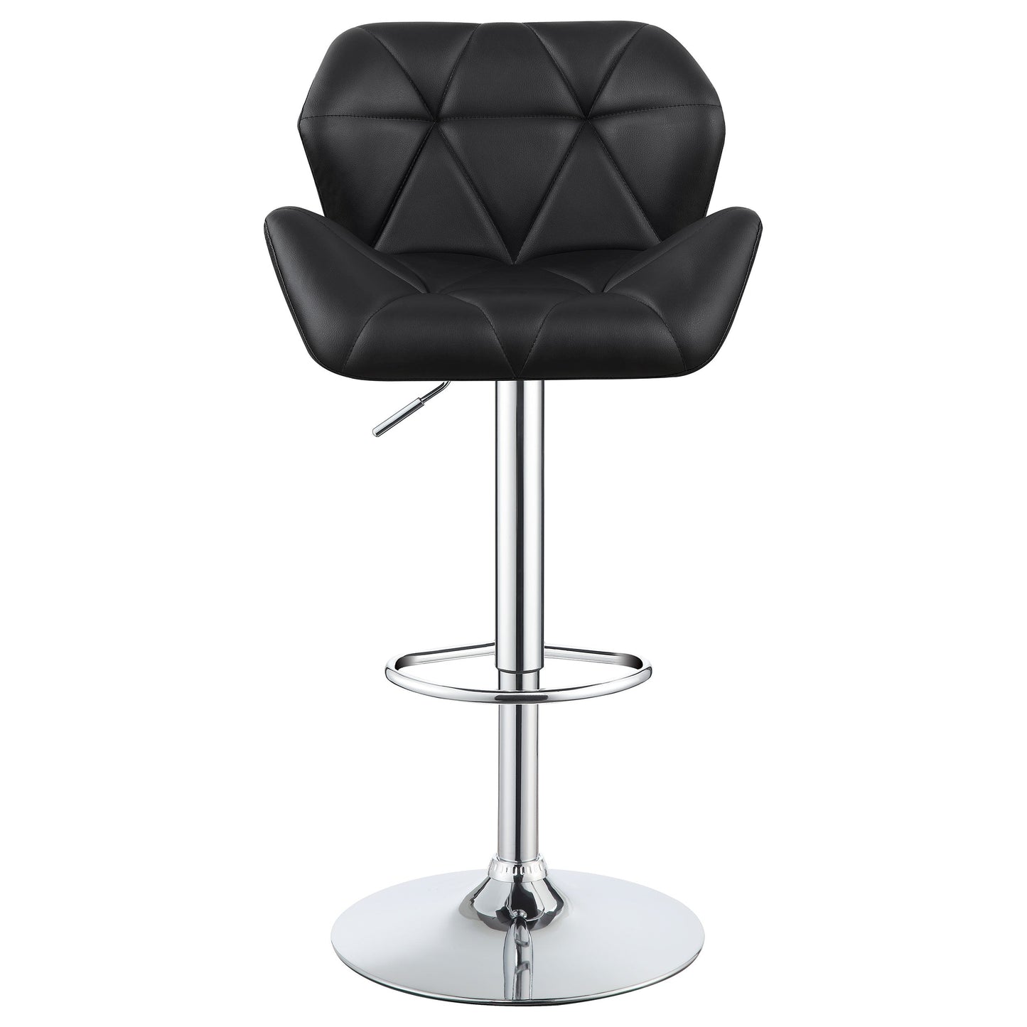 Berrington AdjusTable Bar Stools Chrome and Black (Set of 2)