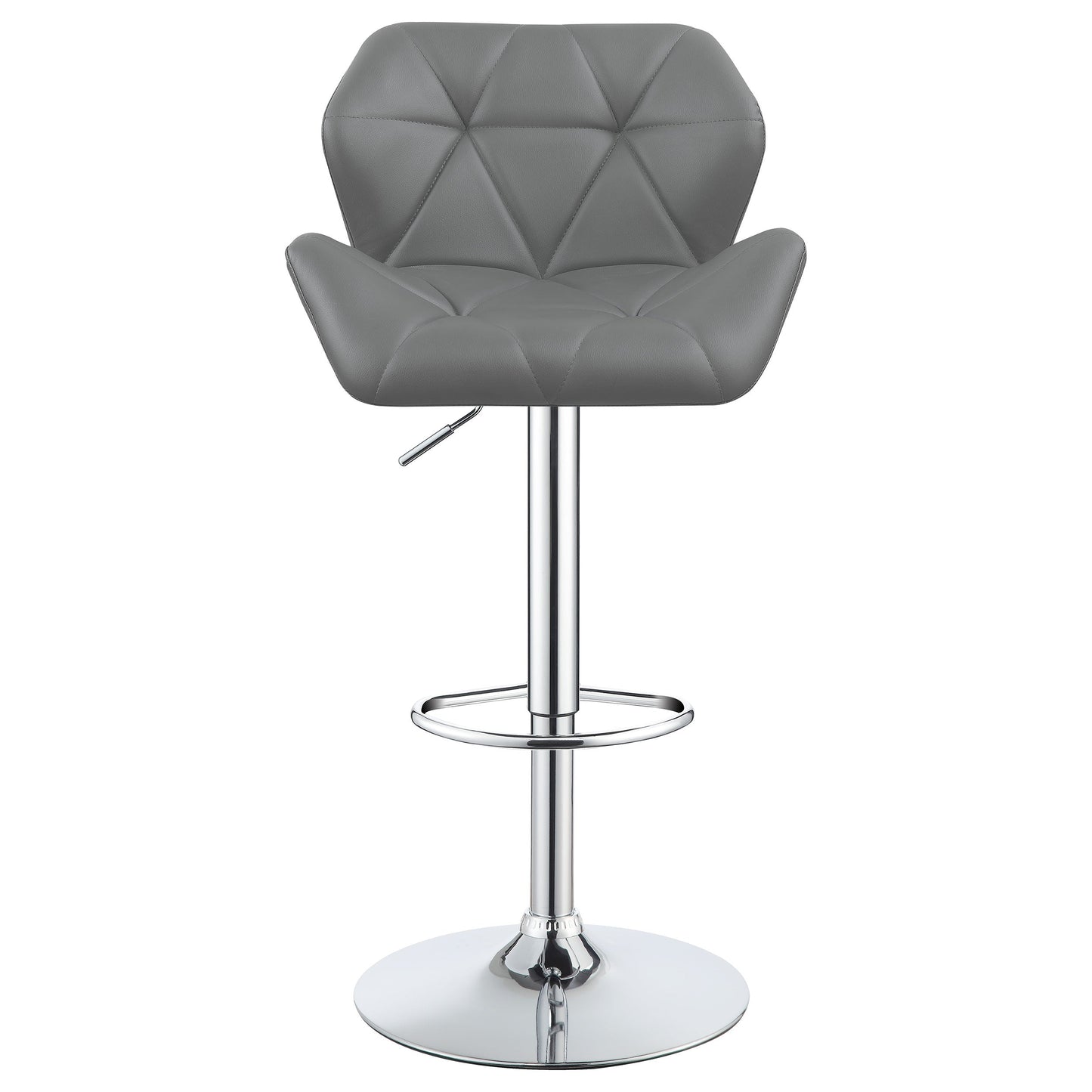 Berrington AdjusTable Bar Stools Chrome and Grey (Set of 2)