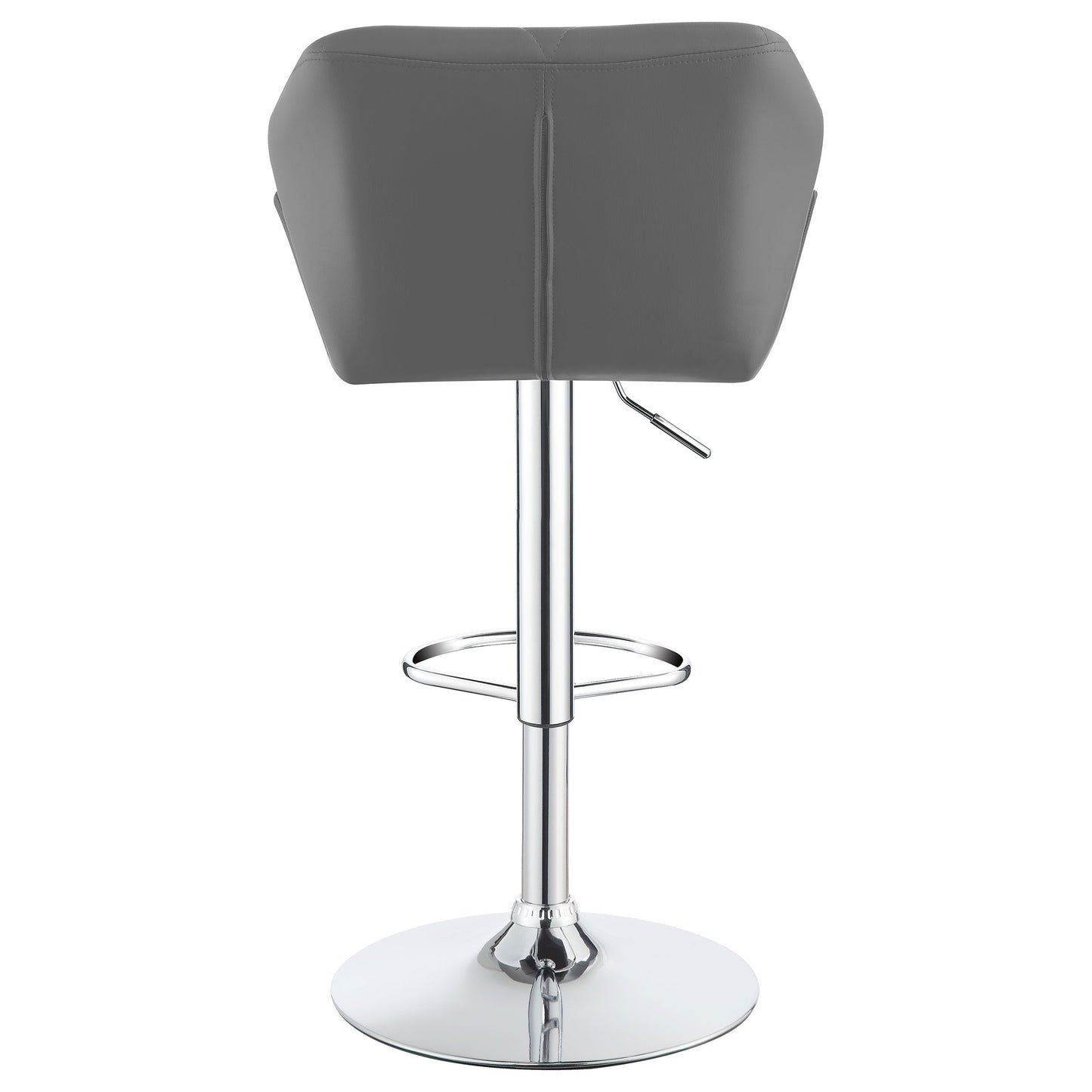 Berrington AdjusTable Bar Stools Chrome and Grey (Set of 2)