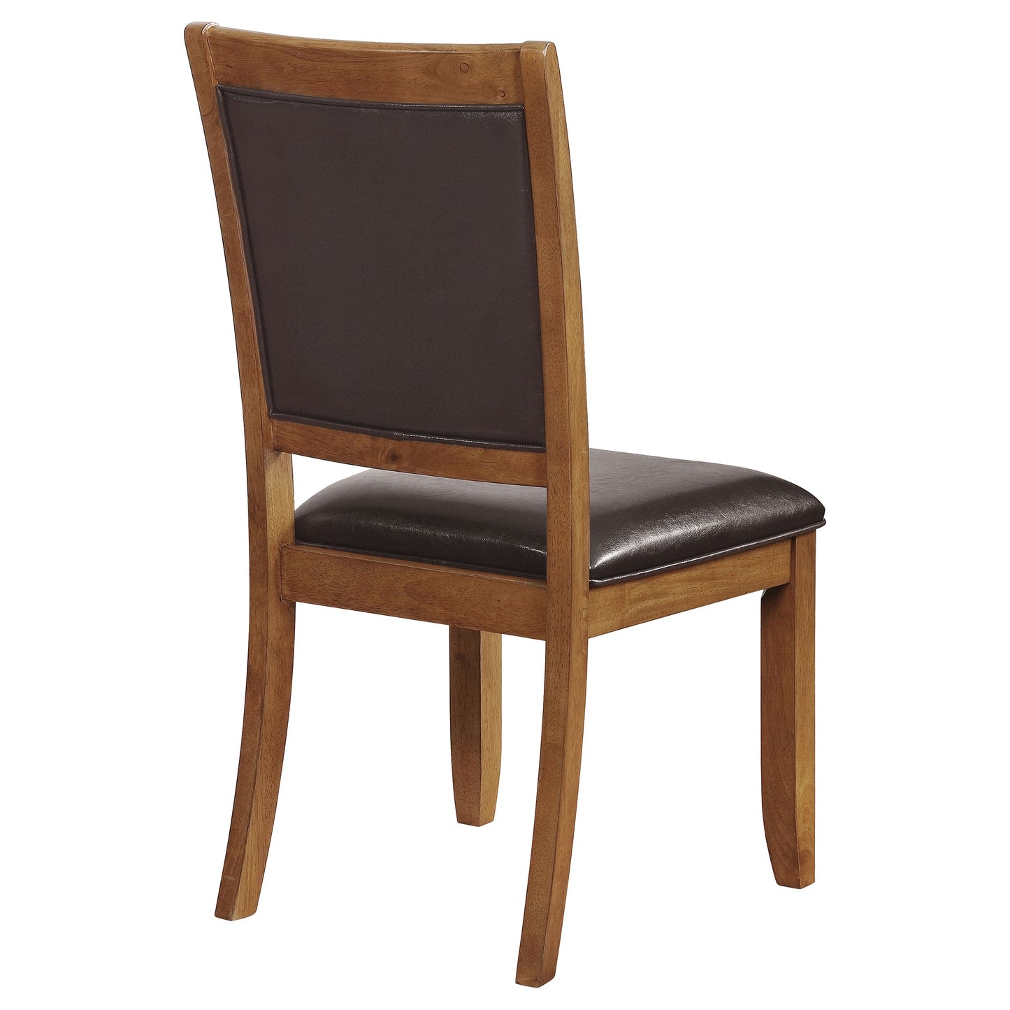 Nelms Upholstered Side Chairs Deep Brown and Dark Brown (Set of 2)