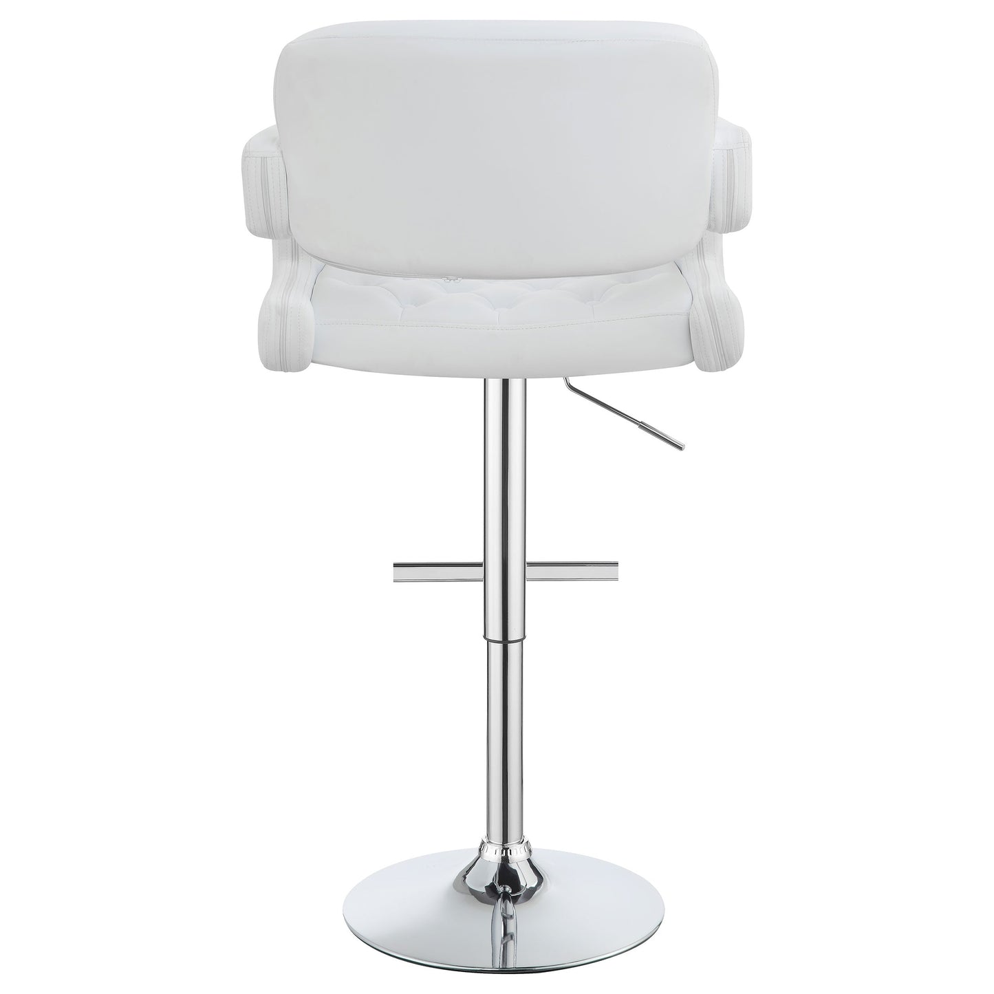 Brandi AdjusTable Bar Stool Chrome and White