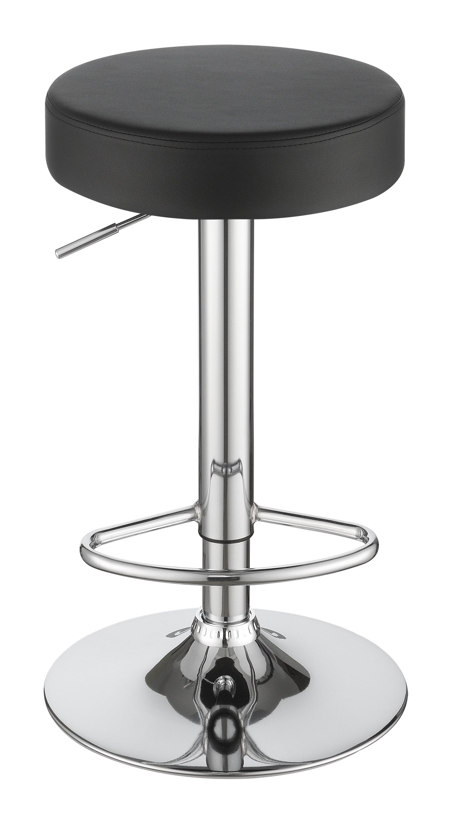Ramses 29" AdjusTable Bar Stool Chrome and Black