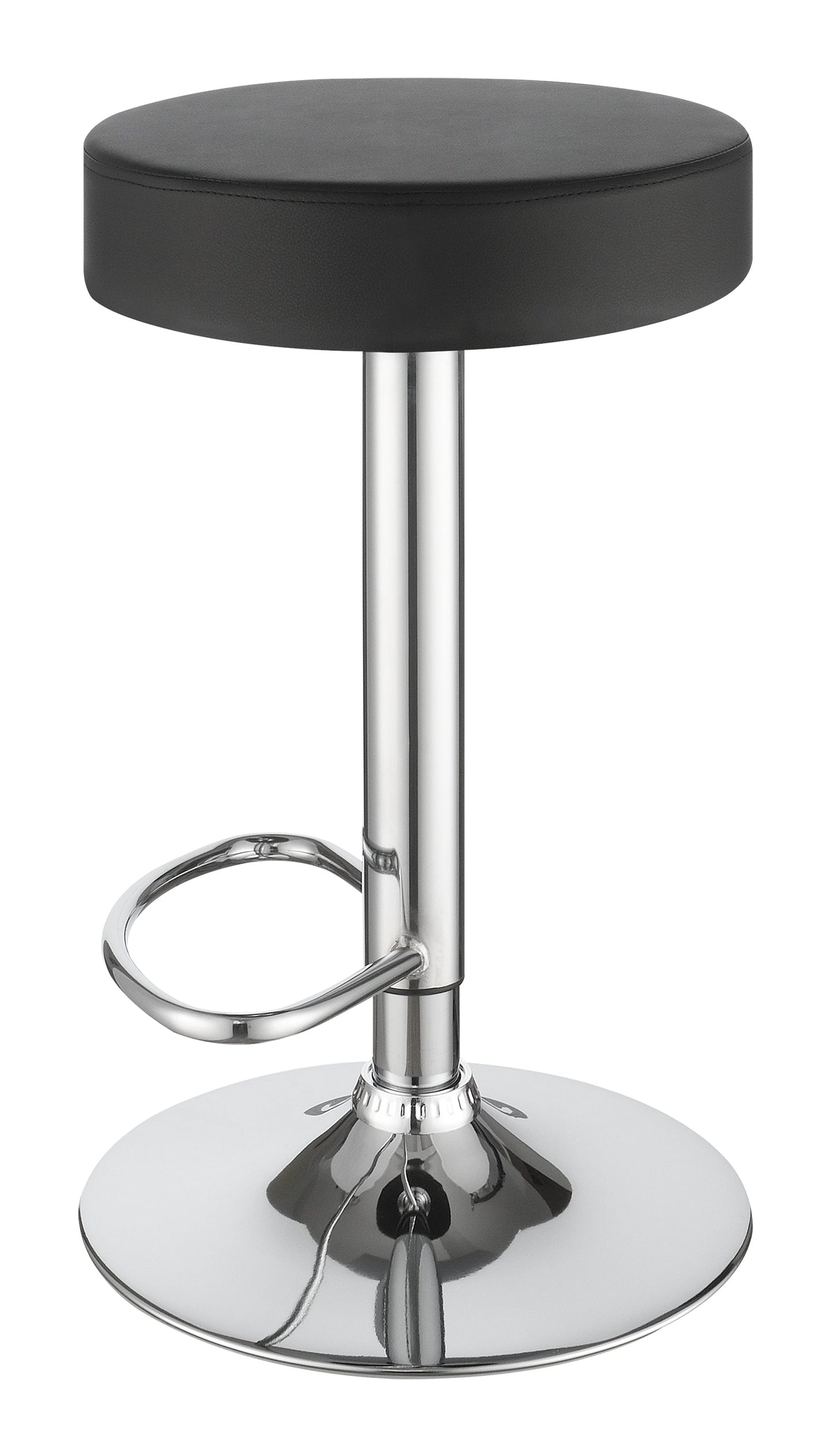 Ramses 29" AdjusTable Bar Stool Chrome and Black