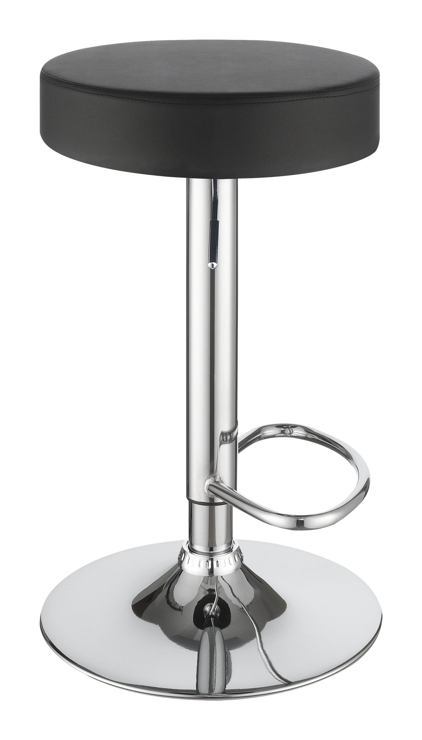 Ramses 29" AdjusTable Bar Stool Chrome and Black