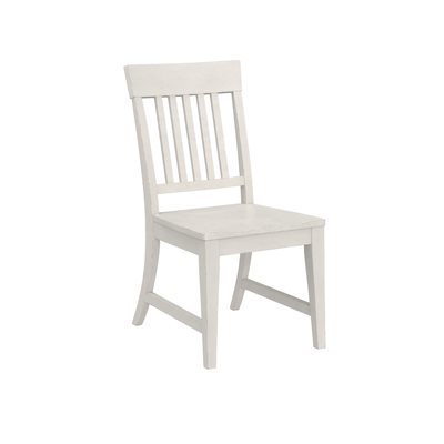 HADLEY SLAT BACK DINING CHAIR - WEATHERED WHITE