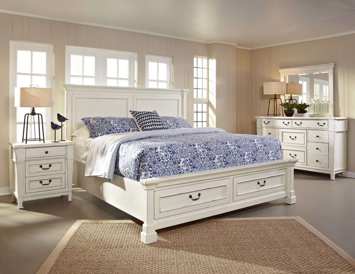 STONEY CREEK QUEEN STORAGE FOOTBOARD W/SLATS