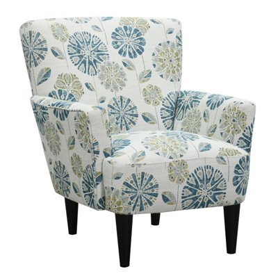 ACCENT CHAIR-TEAL MULTI