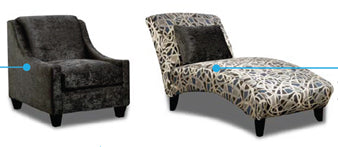 1100 Spin (Bliss Charcoal) Accent Chair