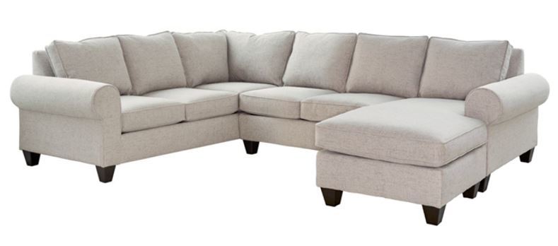 705 Sectional (Sincere Biscottti) Chaise LAF Sofa w/ret