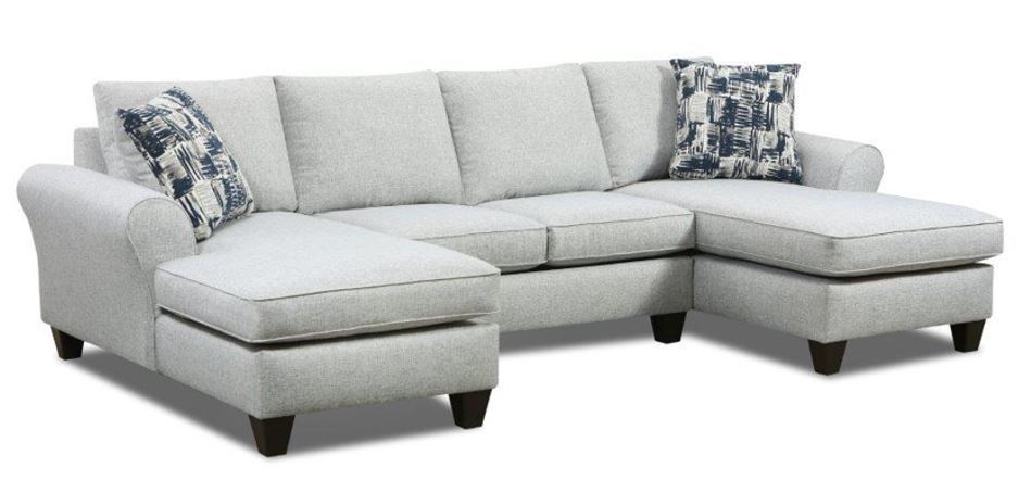 2266 Style Lite - Dahlia (Cobble Silver) Double Chaise A
