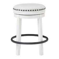 Valebeck White 24 in Counter Height Stool