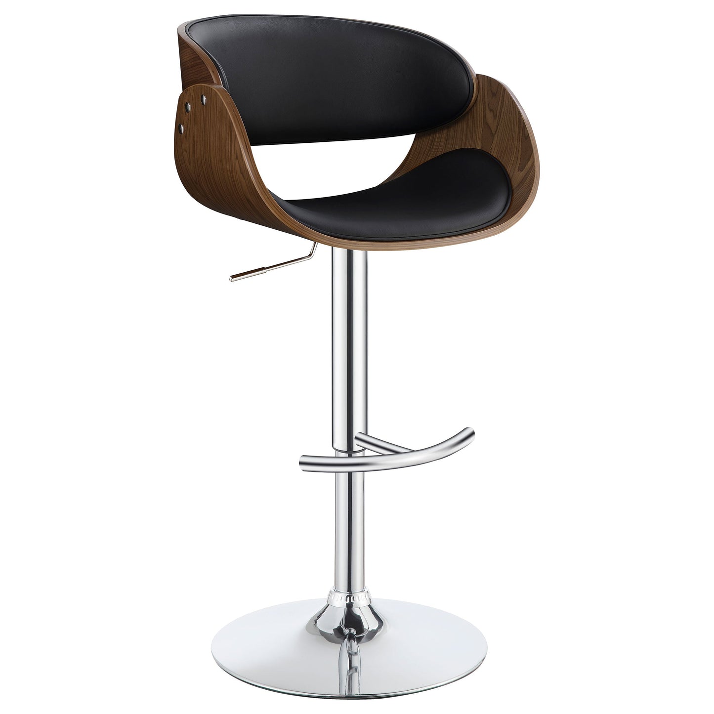 Dana AdjusTable Bar Stool Black and Chrome