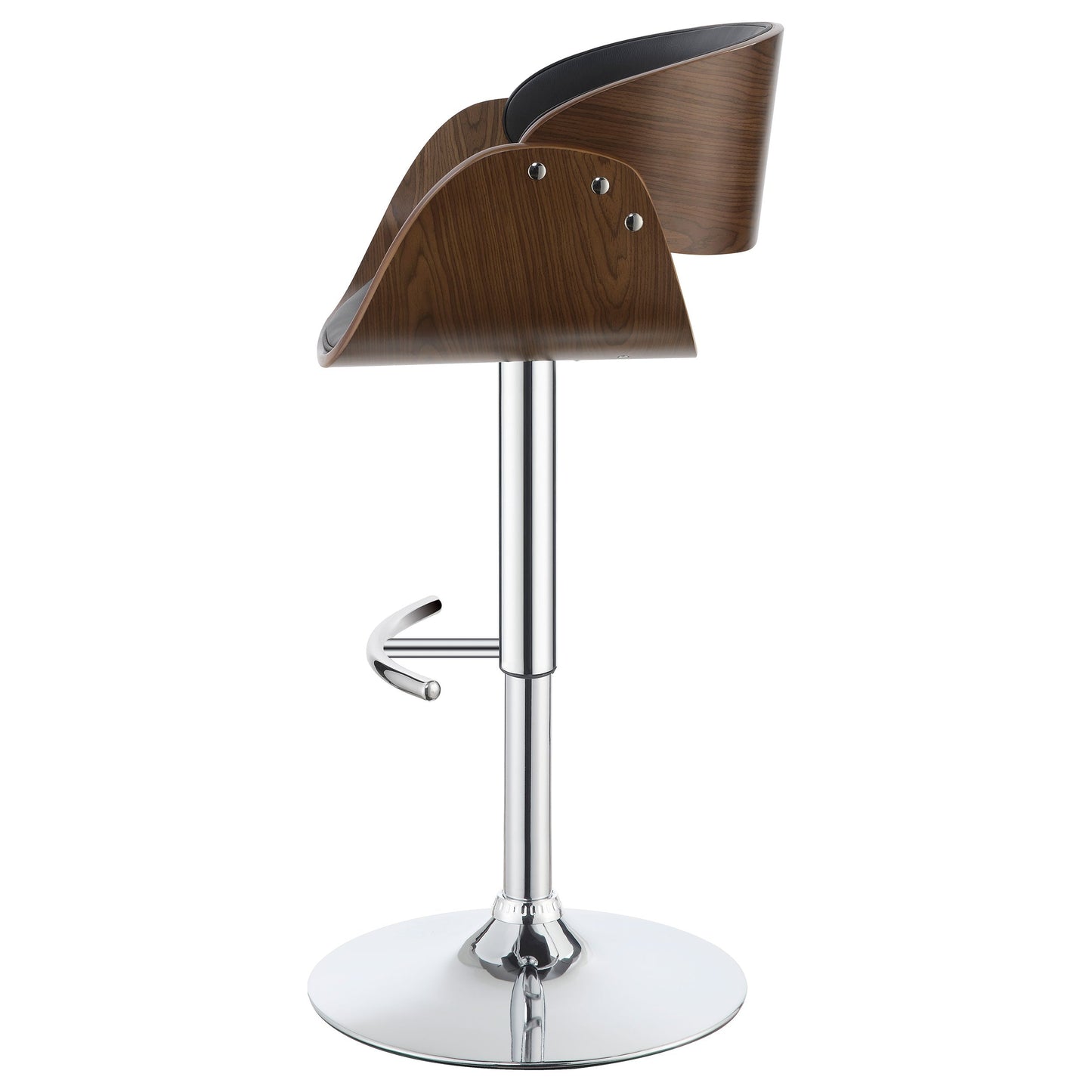 Dana AdjusTable Bar Stool Black and Chrome