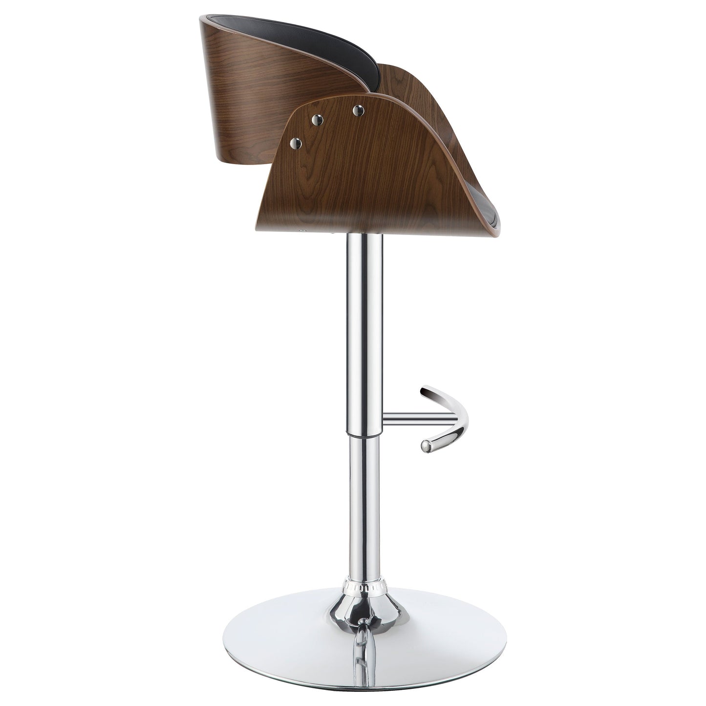 Dana AdjusTable Bar Stool Black and Chrome